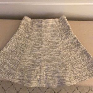 Fit and flare tweed skirt